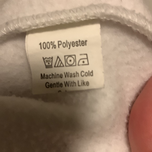 White hoodie with yellow and green sleeves and sweet dreams drinks size medium - Picture 4 of 5